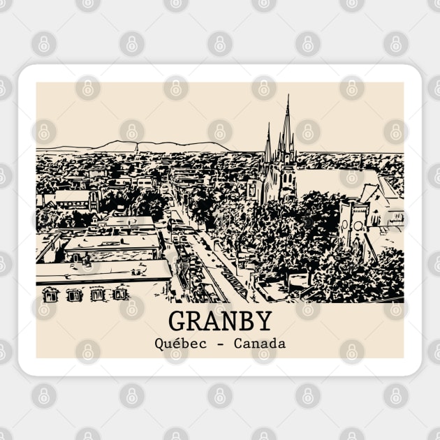 Granby - Québec Magnet by Lakeric